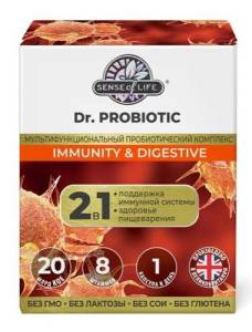Иммунитет и пищеварение DR.Probiotic SENSE of life 30 капсул