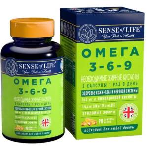 Омега 3-6-9 SENSE of life 90 капсул