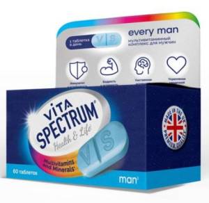Витамины для мужчин VitaSpectrum 60 таблеток